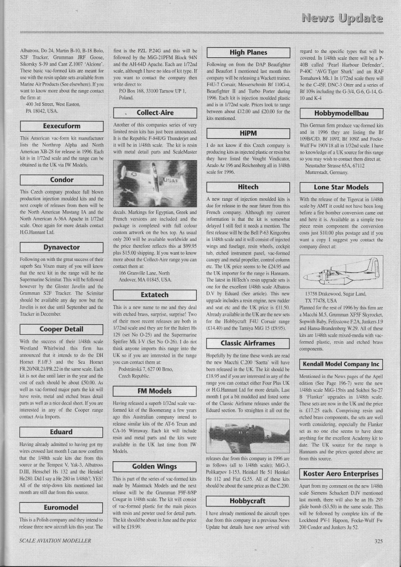 Scale Aviation Modeller International 1996-06